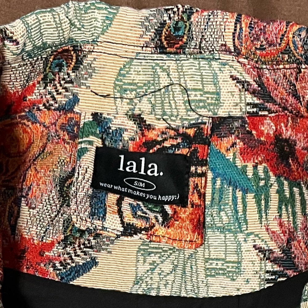 Dressed in LALA Scorpio Coat in Wild Soul Jacquard Small/Medium NWOT - Picture 5 of 5
